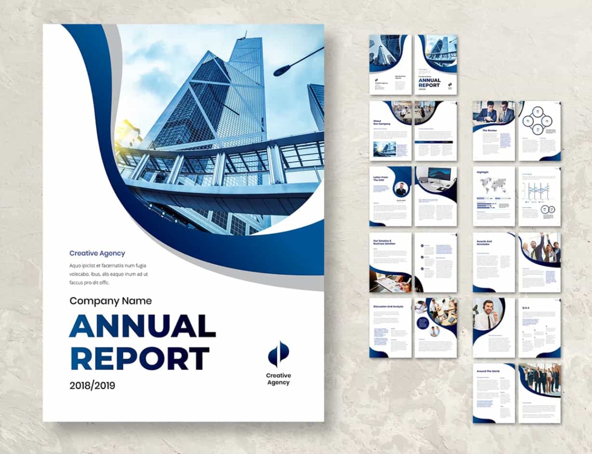 annual report designs Bulan 2  Modern Annual Report Design Templates [Free and Paid]  Redokun
